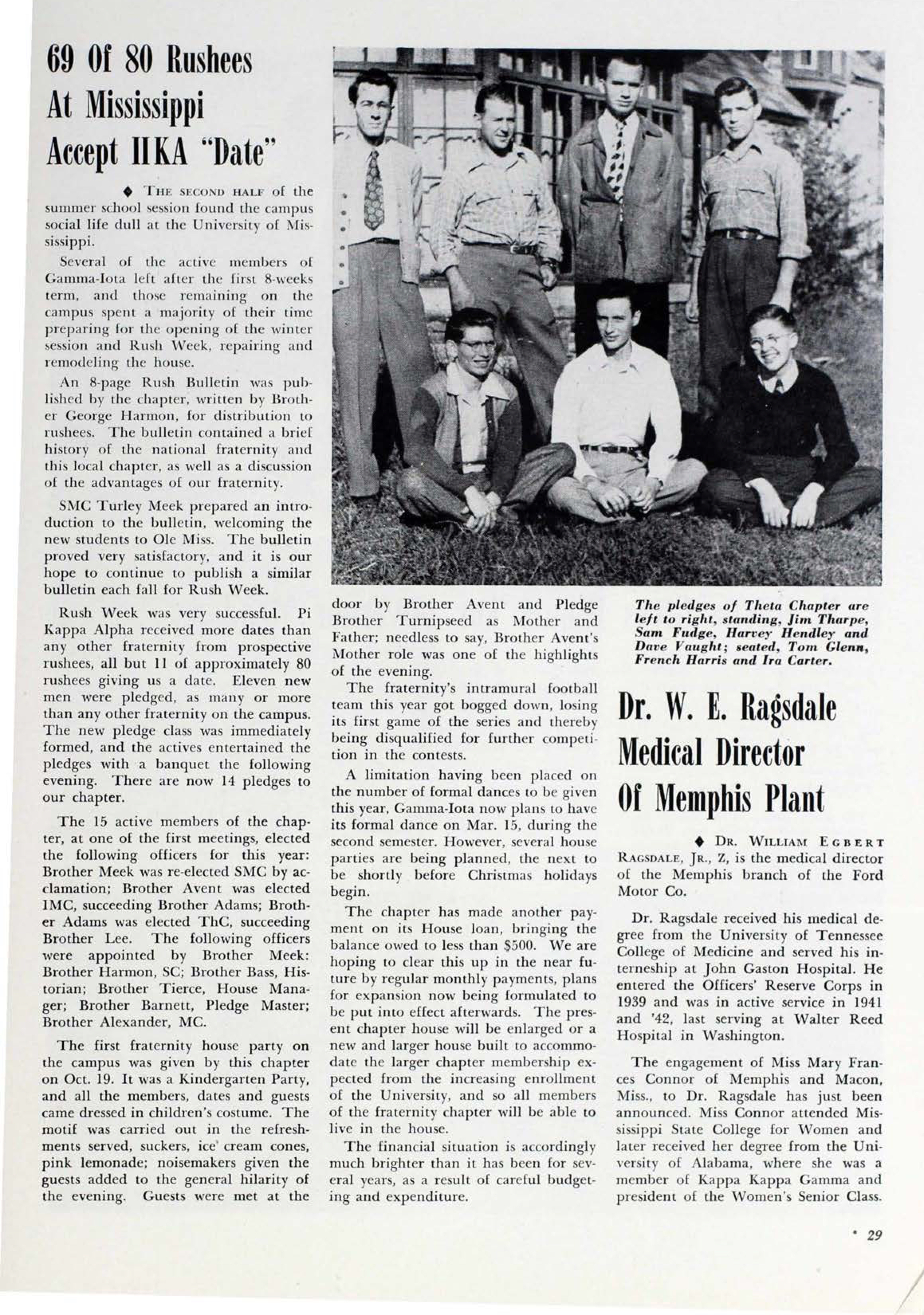 69 of 80 Rushees at Mississippi Accept PiKA "Date"